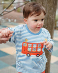 purebaby organic on the bus relaxed tee baby boy
