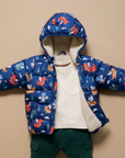 purebaby shearling lined puffer jacket kids