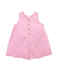 purebaby organic cotton floral jumpsuit girls