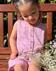 purebaby organic cotton floral jumpsuit girls