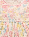 purebaby organic cotton baby kids dress garden flowers smocked dress girls