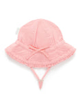purebaby organic baby hat pink ruffle sun hat kids
