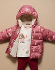 purebaby organic kids puffer winter jacket umbrella mouse