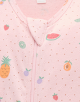 Fruity Pointelle Zip Growsuit