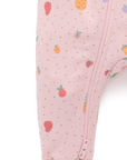 Fruity Pointelle Zip Growsuit
