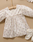 purebaby organic primrose dress baby girl