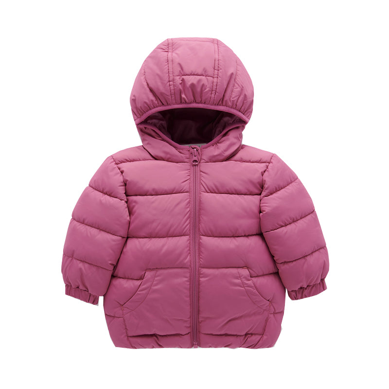 purebaby organic puffer jacket baby winter jacket pink