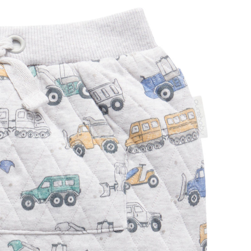 Snow Vehicle Quilted Slouchy Track Pants