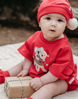 purebaby organic cotton baby clothes christmas hugs bodysuit