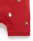 purebaby organic baby clothes christmas polo growsuit