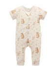 purebaby organic rib zip growsuit mamma love baby