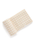 Sand Gingham Crinkle Muslin Wrap