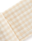 Sand Gingham Crinkle Muslin Wrap