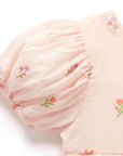 purebaby organic sprig embroidered dress kids dress