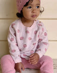 purebaby organic strawberry jumper baby girl