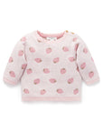 Strawberry Jacquard Wool Blend Jumper