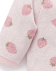 Strawberry Jacquard Wool Blend Jumper