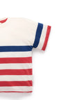 Festive Striped Oversized Tee