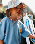 purebaby organic baby kids clothes bluebell sunshine relaxed tee blue tshirt boys