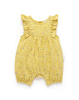 purebaby organic cotton baby clothes sunshine shortie growsuit baby girl