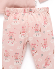 purebaby organic kids pajama set ballet dreams girls pj