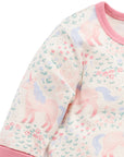 purebaby organic unicorn textured pyjama set PJ set baby kids