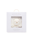 purebaby organic cotton baby clothes bunny rug and snookie pack vanilla bear
