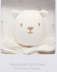 purebaby organic cotton baby clothes bunny rug and snookie pack vanilla bear baby gift set
