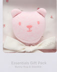 purebaby organic cotton baby clothes bunny rug and snookie pack vanilla blossom baby gift set for baby girl