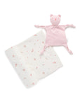 purebaby organic cotton baby clothes bunny rug and snookie pack vanilla blossom baby gift set for baby girl