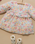 purebaby organic floral wild flower baby girl dress