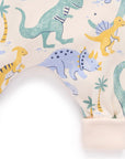 purebaby organic cotton clothes padded sleeve onesie dinosaur baby kids