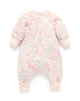 purebaby organic cotton clothes padded sleeve onesie unicorn meadow baby kids