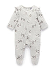 purebaby organic baby penguin growsuit baby travel outfit