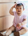 Rosewater Pointelle Romper and Headband Set