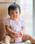Rosewater Pointelle Romper and Headband Set