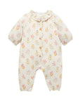 purebaby posie floral growsuit organic cotton baby clothes
