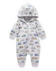 Snow Vehicle Quilted Growsuit