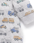 Snow Vehicle Quilted Growsuit