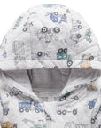 Snow Vehicle Quilted Growsuit