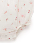 purebaby organic rosebud bodysuit baby girl