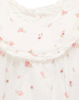 purebaby organic rosebud bodysuit baby girl