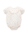 purebaby organic rosebud bodysuit baby girl