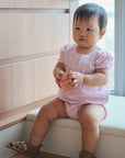 Rosewater Pointelle Romper and Headband Set