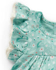 Festive Ruffle Bodysuit Dress