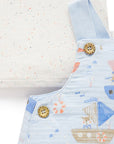 Seaside Overall Set in Doggy Print
