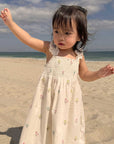 Dune Flower Shirred Dress