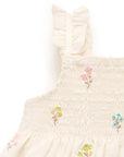 Dune Flower Shirred Dress