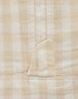 Gingham Crinkle Muslin Sleeping Bag 0.5 TOG | Sand Gingham