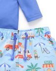 Cancun Board Short and Rashie Swim Set